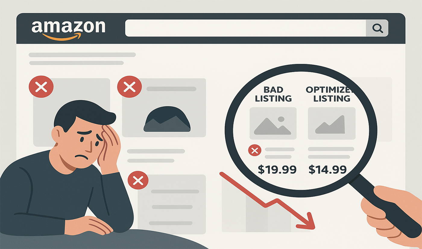 Common Amazon Product Listing Optimization Mistakes That Hurt Sales